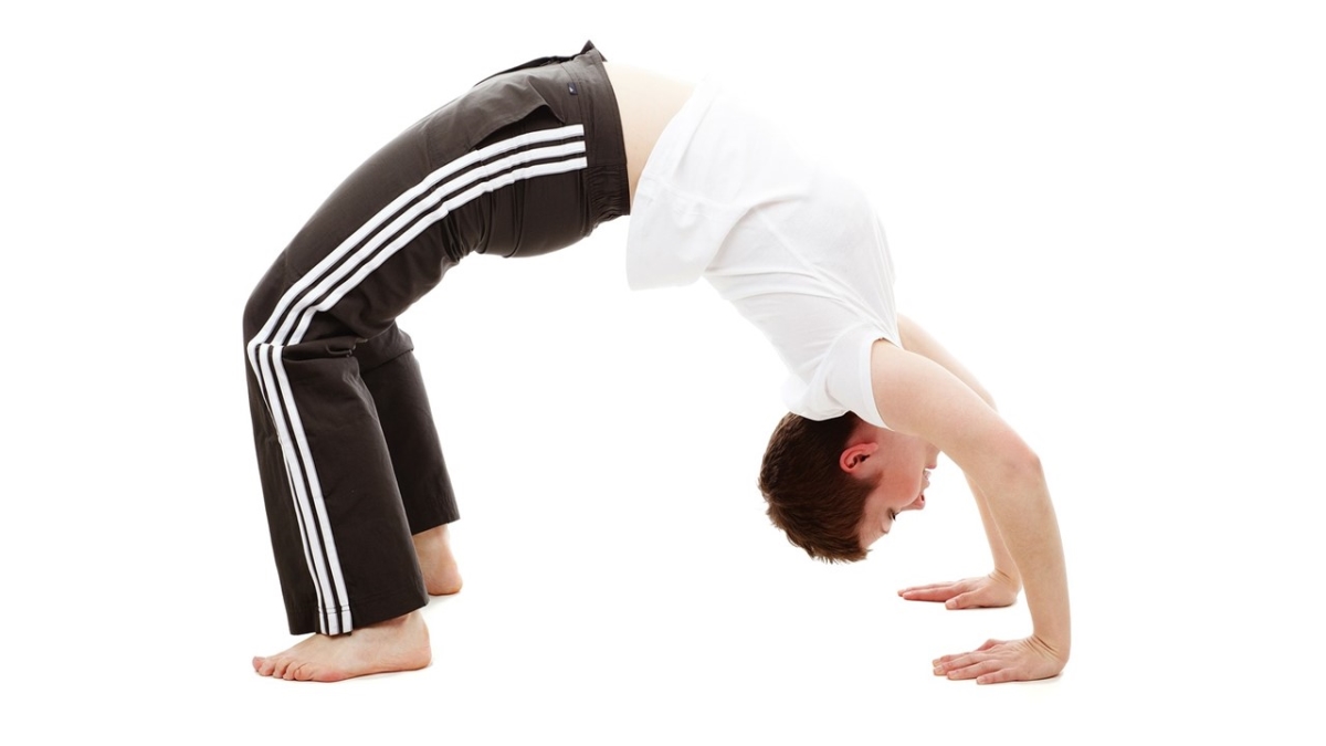 Yoga. Man in Archer Position Stock Image - Image of body, energy: 13974531